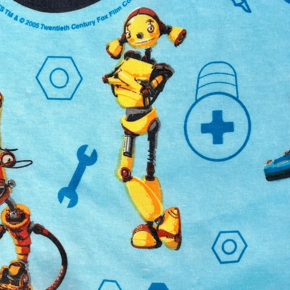 Vintage Robots Animated Movie Sheet Set 2005 Y2K Kidcore